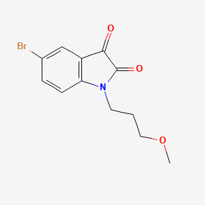 5-bromo-1-(3-methoxypropyl)-2,3-dihydro-1H-indole-2,3-dione