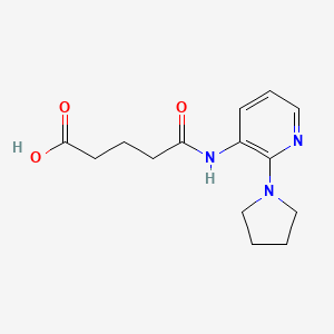 molecular formula C14H19N3O3 B1520448 4-{[2-(吡咯烷-1-基)吡啶-3-基]氨基羰基}丁酸 CAS No. 1183368-87-7