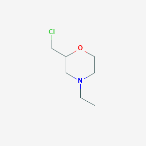molecular formula C7H14ClNO B1520459 2-(Chloromethyl)-4-ethylmorpholine CAS No. 1240529-25-2