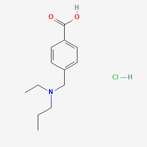 4-{[Ethyl(propyl)amino]methyl}benzoic acid hydrochloride