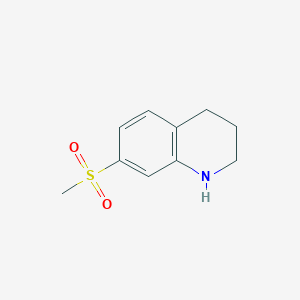 molecular formula C10H13NO2S B1520464 7-Methanesulfonyl-1,2,3,4-tetrahydroquinoline CAS No. 1240526-05-9
