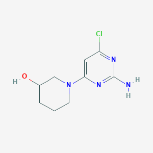 1-(2-Amino-6-chloropyrimidin-4-yl)piperidin-3-ol