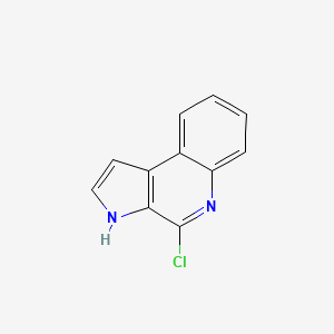 molecular formula C11H7ClN2 B15204733 4-chloro-3H-pyrrolo[2,3-c]quinoline 
