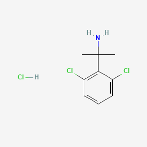 molecular formula C9H12Cl3N B1520477 2-(2,6-Dichlorophenyl)propan-2-amine hydrochloride CAS No. 1240528-65-7