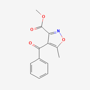 molecular formula C13H11NO4 B1520479 Methyl 4-benzoyl-5-methyl-1,2-oxazole-3-carboxylate CAS No. 104149-63-5