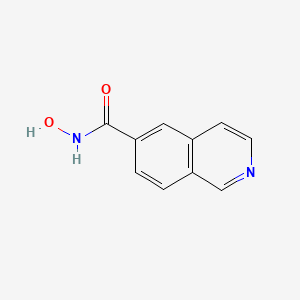 molecular formula C10H8N2O2 B15204797 Isoquinoline-6-carboxylic acid hydroxyamide 