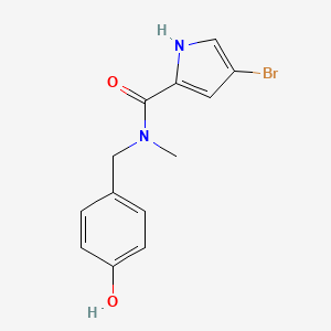 molecular formula C13H13BrN2O2 B1520480 4-bromo-N-[(4-hydroxyphenyl)methyl]-N-methyl-1H-pyrrole-2-carboxamide CAS No. 1183454-77-4