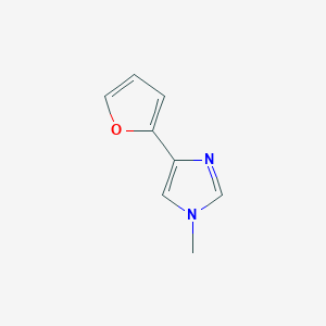 molecular formula C8H8N2O B15204856 4-(Furan-2-yl)-1-methyl-1H-imidazole 