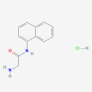 molecular formula C12H13ClN2O B1520486 2-amino-N-(naphthalen-1-yl)acetamide hydrochloride CAS No. 1240526-11-7