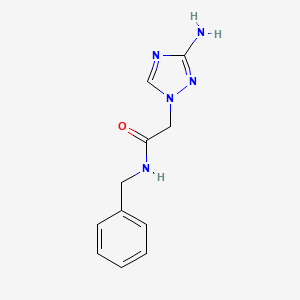 molecular formula C11H13N5O B1520487 2-(3-amino-1H-1,2,4-triazol-1-yl)-N-benzylacetamide CAS No. 1179649-46-7