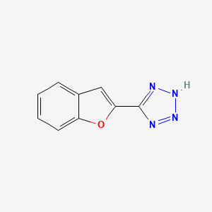 molecular formula C9H6N4O B1520491 5-(1-benzofuran-2-yl)-2H-1,2,3,4-tetrazole CAS No. 1240526-31-1