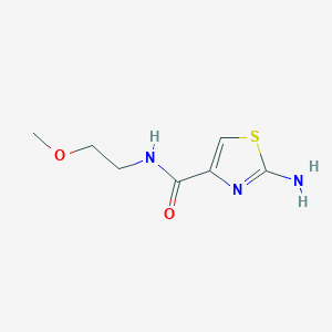 B1520499 2-amino-N-(2-methoxyethyl)-1,3-thiazole-4-carboxamide CAS No. 1019108-39-4