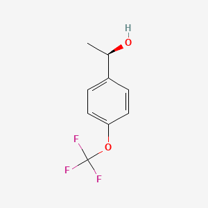 molecular formula C9H9F3O2 B1520504 (1R)-1-[4-(trifluoromethoxy)phenyl]ethan-1-ol CAS No. 1567738-33-3