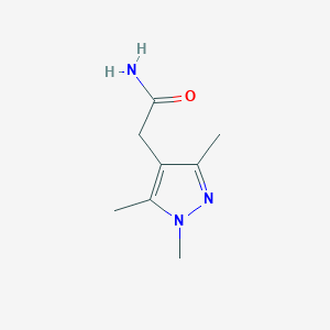 molecular formula C8H13N3O B1520505 2-(1,3,5-trimethyl-1H-pyrazol-4-yl)acetamide CAS No. 1017502-16-7