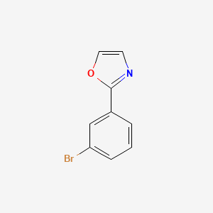 molecular formula C9H6BrNO B1520507 2-(3-Bromophenyl)-1,3-oxazole CAS No. 885274-35-1
