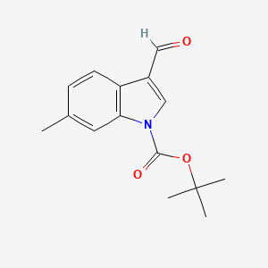 molecular formula C15H17NO3 B1520510 1-Boc-6-Methyl-3-formylindole CAS No. 914348-95-1