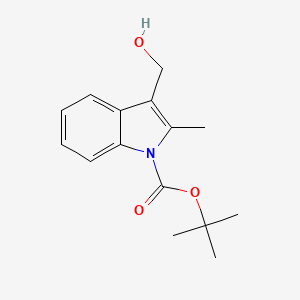 molecular formula C15H19NO3 B1520512 tert-butyl 3-(hydroxymethyl)-2-methyl-1H-indole-1-carboxylate CAS No. 914349-13-6