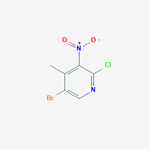 molecular formula C6H4BrClN2O2 B1520513 5-溴-2-氯-4-甲基-3-硝基吡啶 CAS No. 884495-15-2