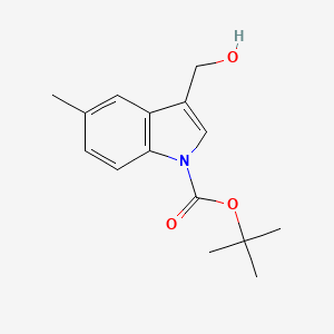 molecular formula C15H19NO3 B1520516 1-Boc-3-羟甲基-5-甲基吲哚 CAS No. 914349-03-4