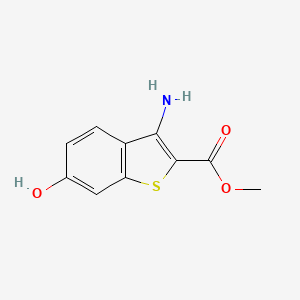 molecular formula C10H9NO3S B15205229 Methyl 3-amino-6-hydroxybenzo[b]thiophene-2-carboxylate 
