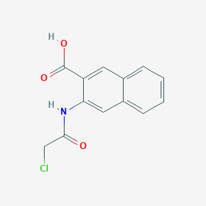 molecular formula C13H10ClNO3 B1520529 3-(2-Chloroacetamido)naphthalene-2-carboxylic acid CAS No. 1181868-84-7