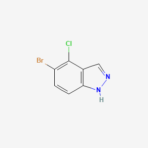 molecular formula C7H4BrClN2 B1520531 5-溴-4-氯-1H-吲唑 CAS No. 1082041-90-4