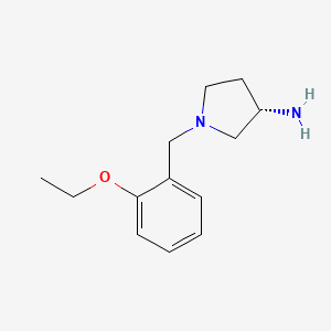 molecular formula C13H20N2O B15205319 (S)-1-(2-Ethoxybenzyl)pyrrolidin-3-amine 
