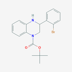 molecular formula C19H21BrN2O2 B1520534 Tert-butyl 3-(2-bromophenyl)-1,2,3,4-tetrahydroquinoxaline-1-carboxylate CAS No. 1148027-14-8