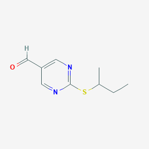 molecular formula C9H12N2OS B1520535 2-(叔丁基硫代)嘧啶-5-甲醛 CAS No. 915920-24-0