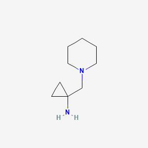 molecular formula C9H18N2 B1520537 1-(Piperidin-1-ylmethyl)cyclopropanamine CAS No. 1015846-25-9