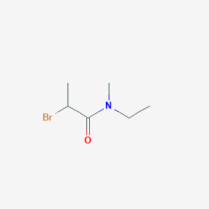 molecular formula C6H12BrNO B1520538 2-Bromo-N-ethyl-N-methylpropanamide CAS No. 1060817-26-6