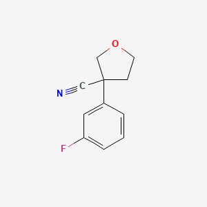 3-(3-Fluorophenyl)tetrahydro-3-furancarbonitrile