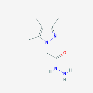 molecular formula C8H14N4O B1520546 2-(3,4,5-Trimethyl-1H-pyrazol-1-yl)acetohydrazide CAS No. 1177340-00-9