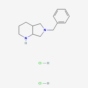 molecular formula C14H22Cl2N2 B1520552 6-Benzyloctahydro-1h-pyrrolo[3,4-b]pyridine dihydrochloride CAS No. 1196146-96-9