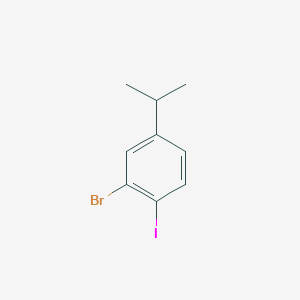 molecular formula C9H10BrI B1520553 3-Bromo-4-iodoisopropylbenzene CAS No. 1000578-18-6