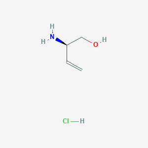 molecular formula C4H10ClNO B1520555 (R)-2-Amino-but-3-en-1-ol hydrochloride CAS No. 313995-40-3