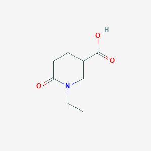 molecular formula C8H13NO3 B1520559 1-Ethyl-6-oxopiperidine-3-carboxylic acid CAS No. 915919-82-3