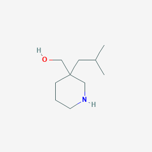 molecular formula C10H21NO B1520561 (3-Isobutylpiperidin-3-YL)methanol CAS No. 915922-54-2