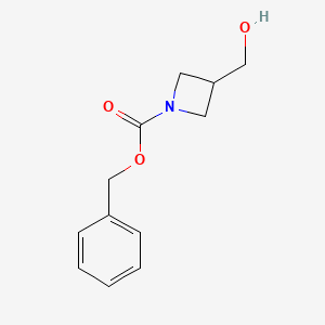 molecular formula C12H15NO3 B1520563 Benzyl 3-(hydroxymethyl)azetidine-1-carboxylate CAS No. 618446-42-7