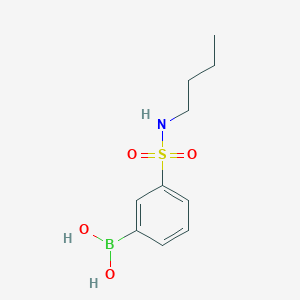 molecular formula C10H16BNO4S B1520564 N-Butyl 3-boronobenzenesulfonamide CAS No. 871329-78-1