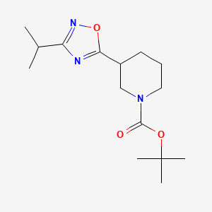 1-Boc-3-(3-isopropyl-1,2,4-oxadiazol-5-YL)piperidine