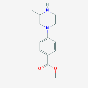 molecular formula C13H18N2O2 B1520570 Methyl 4-(3-methylpiperazin-1-yl)benzoate CAS No. 1131622-65-5