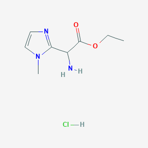 Amino-(1-methyl-1h-imidazol-2-yl)-acetic acid ethyl ester hydrochloride