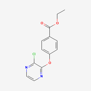 Ethyl 4-[(3-chloropyrazin-2-yl)oxy]benzoate