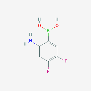molecular formula C6H6BF2NO2 B1520577 (2-Amino-4,5-difluorophenyl)boronic acid CAS No. 1072952-14-7