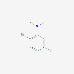 molecular formula C8H9BrFN B15205831 2-bromo-5-fluoro-N,N-dimethylaniline 