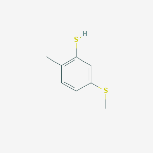 molecular formula C8H10S2 B15205850 2-Methyl-5-(methylthio)benzenethiol CAS No. 1349716-16-0