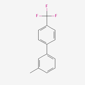 molecular formula C14H11F3 B15205904 3-Methyl-4'-(trifluoromethyl)-1,1'-biphenyl 