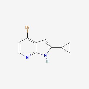 molecular formula C10H9BrN2 B1520598 4-Bromo-2-cyclopropyl-1H-pyrrolo[2,3-b]pyridine CAS No. 1014614-11-9