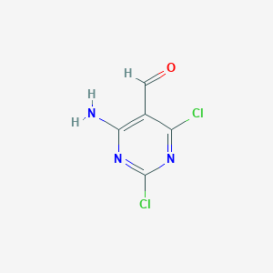 molecular formula C5H3Cl2N3O B1520603 4-Amino-2,6-dichloropyrimidine-5-carbaldehyde CAS No. 5971-68-6
